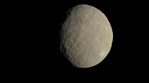 Der Zwergplanet Ceres, aufgenommen von der Raumsonde Dawn