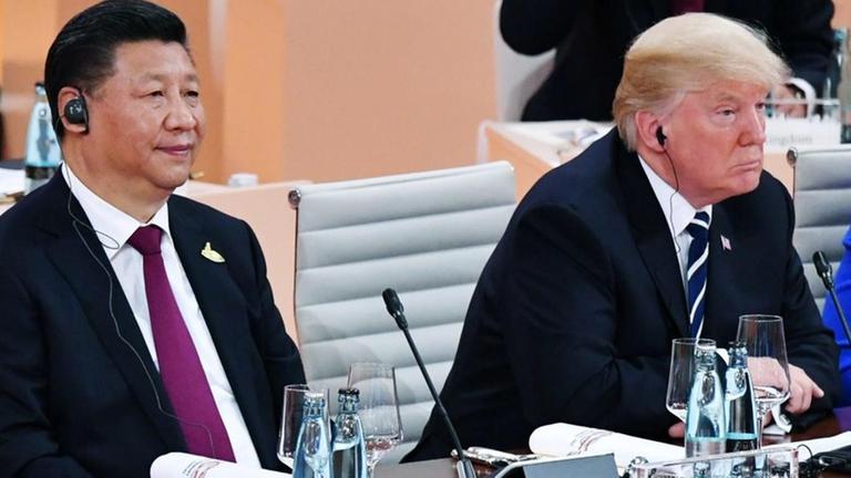 Xi Jinping und Donald Trump beim G20-Gipfel in Hamburg