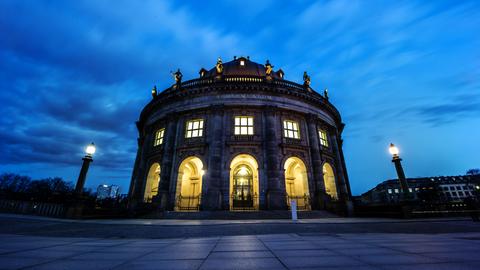 Das Bodemuseum in Berlin. Es gehört um Ensemble der Museumsinsel und damit zum Weltkulturerbe der UNESCO.