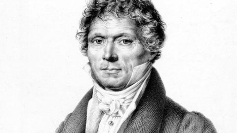 Gezeichnetes Porträt des Komponisten aus seiner Pariser Zeit (um 1825).