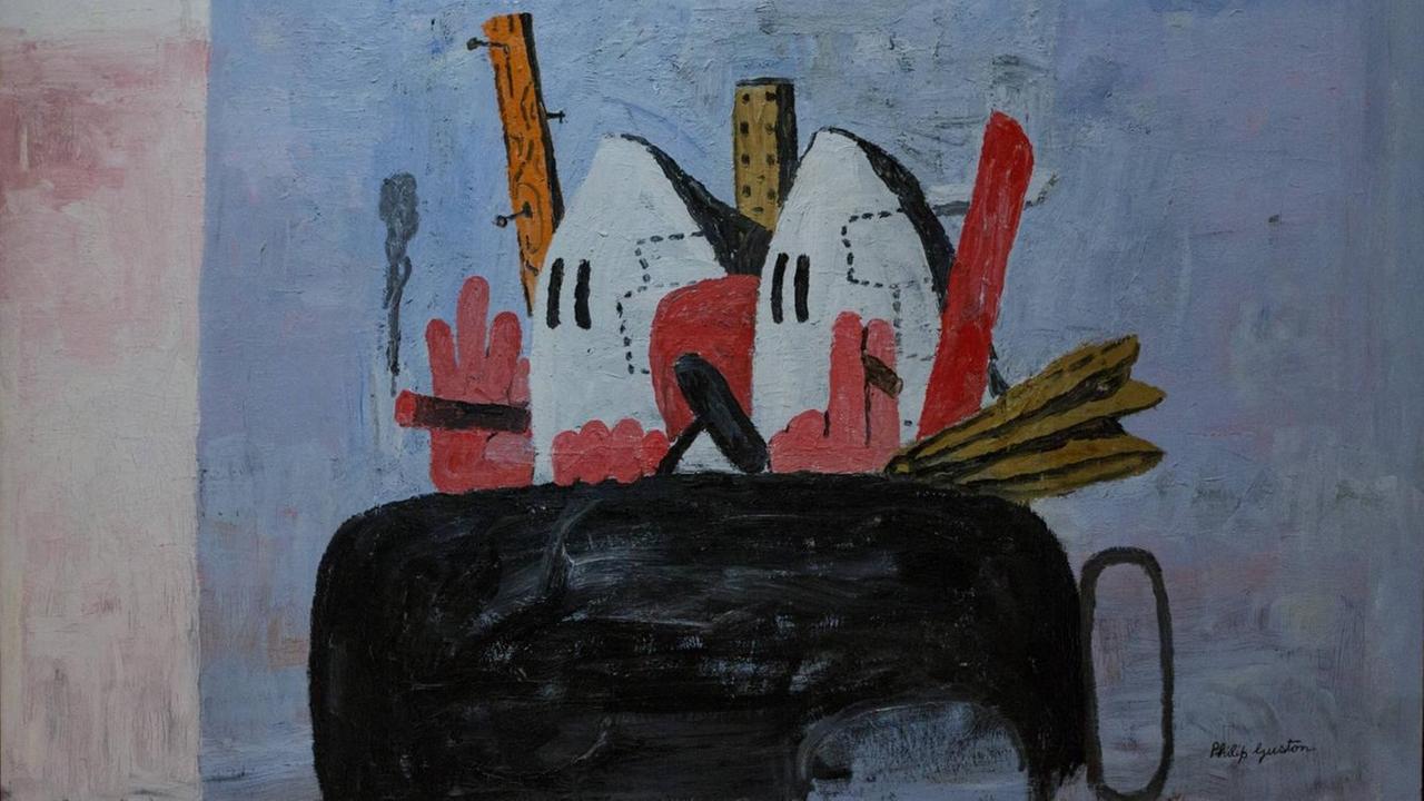 USA, United States of America, New York, New York, 21.03.2018: Museum of Modern Art (MoMA) // Philip Guston, Edge of Town 1969 *** United States of America New York New York 21 03 2018 Museum of Modern Art MoMA Philip Guston Edge of Town 1969 USA, United States of America, New York, New York, 21.03.2018: Museum of Modern Art (MoMA) // Philip Guston, Edge of Town 1969 *** United States of America New York New York 21 03 2018 Museum of Modern Art MoMA Philip Guston Edge of Town 1969