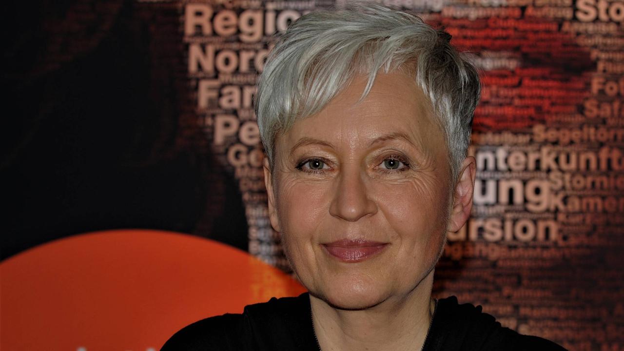 Die Schriftstellerin Ulrike Draesner auf der Frankfurter Buchmesse im Oktober 2018 Die Schriftstellerin Ulrike Draesner auf der Frankfurter Buchmesse im Oktober 2018