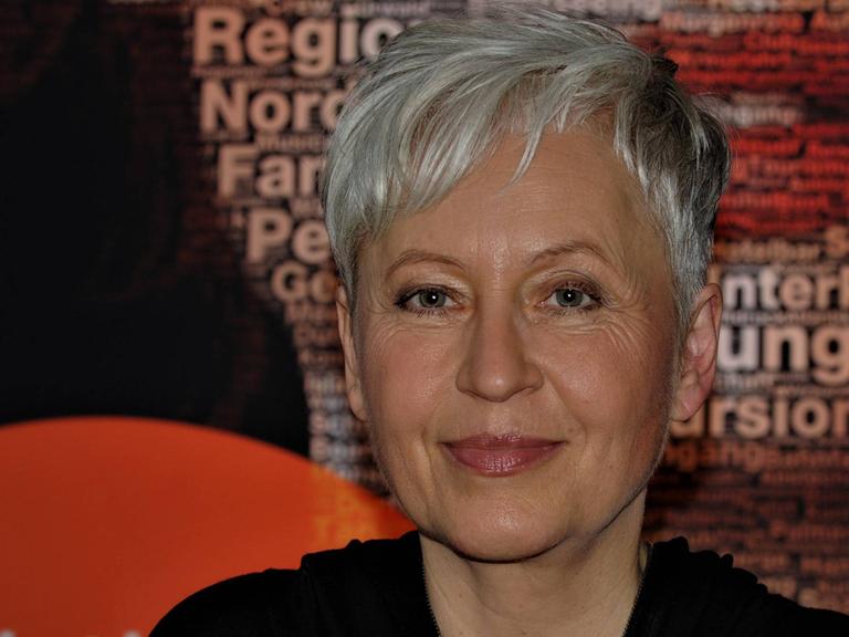 Die Schriftstellerin Ulrike Draesner auf der Frankfurter Buchmesse im Oktober 2018