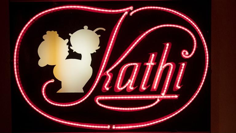 Leuchschrift mit Logo von Kathi Leuchschrift mit Logo von Kathi