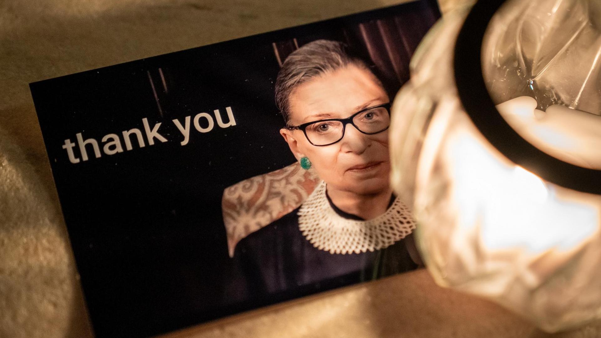Trauer um die US-Verfassungsrichterin Ruth Bader Ginsburg Trauer um die US-Verfassungsrichterin Ruth Bader Ginsburg