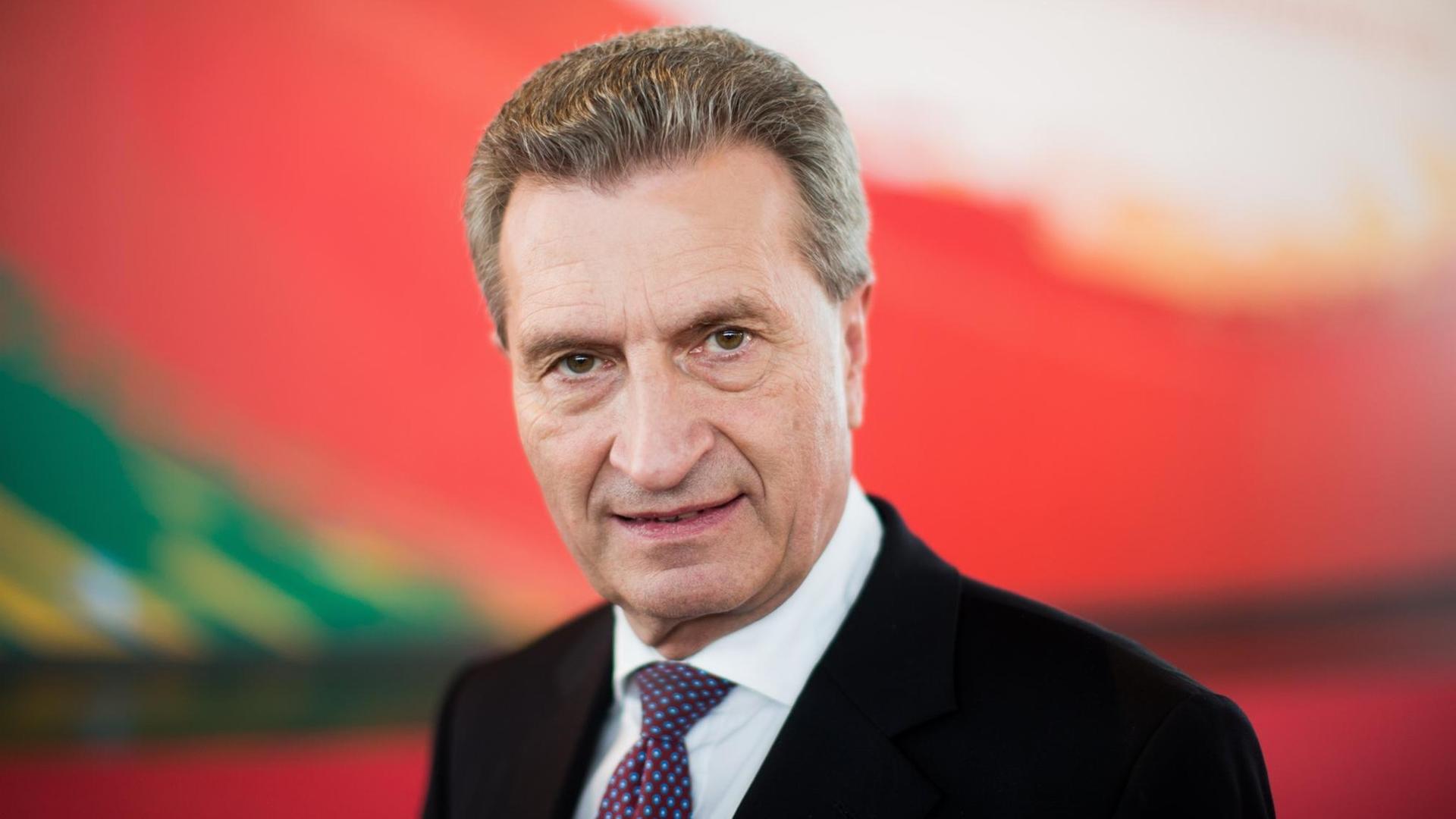 EU-Kommissar Günther Oettinger. EU-Kommissar Günther Oettinger.