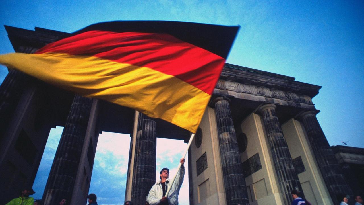 Fest der Einheit am 2./3.10.1990 am Brandenburger Tor in Berlin