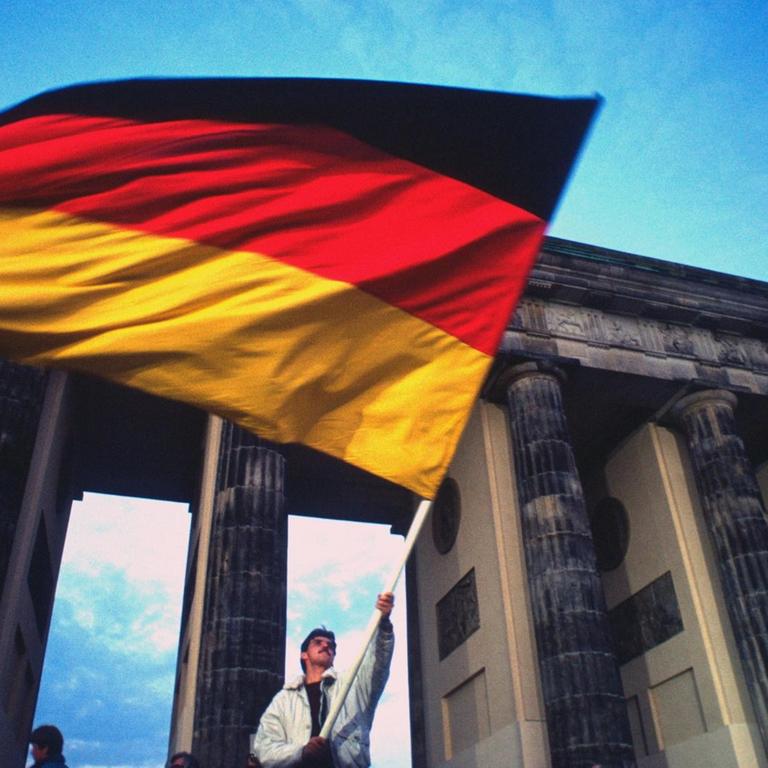 Fest der Einheit am 2./3.10.1990 am Brandenburger Tor in Berlin