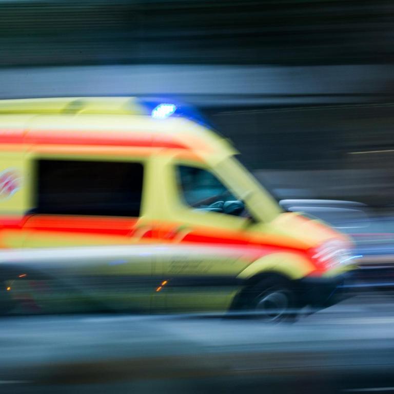 Ein Krankenwagen im Einsatz