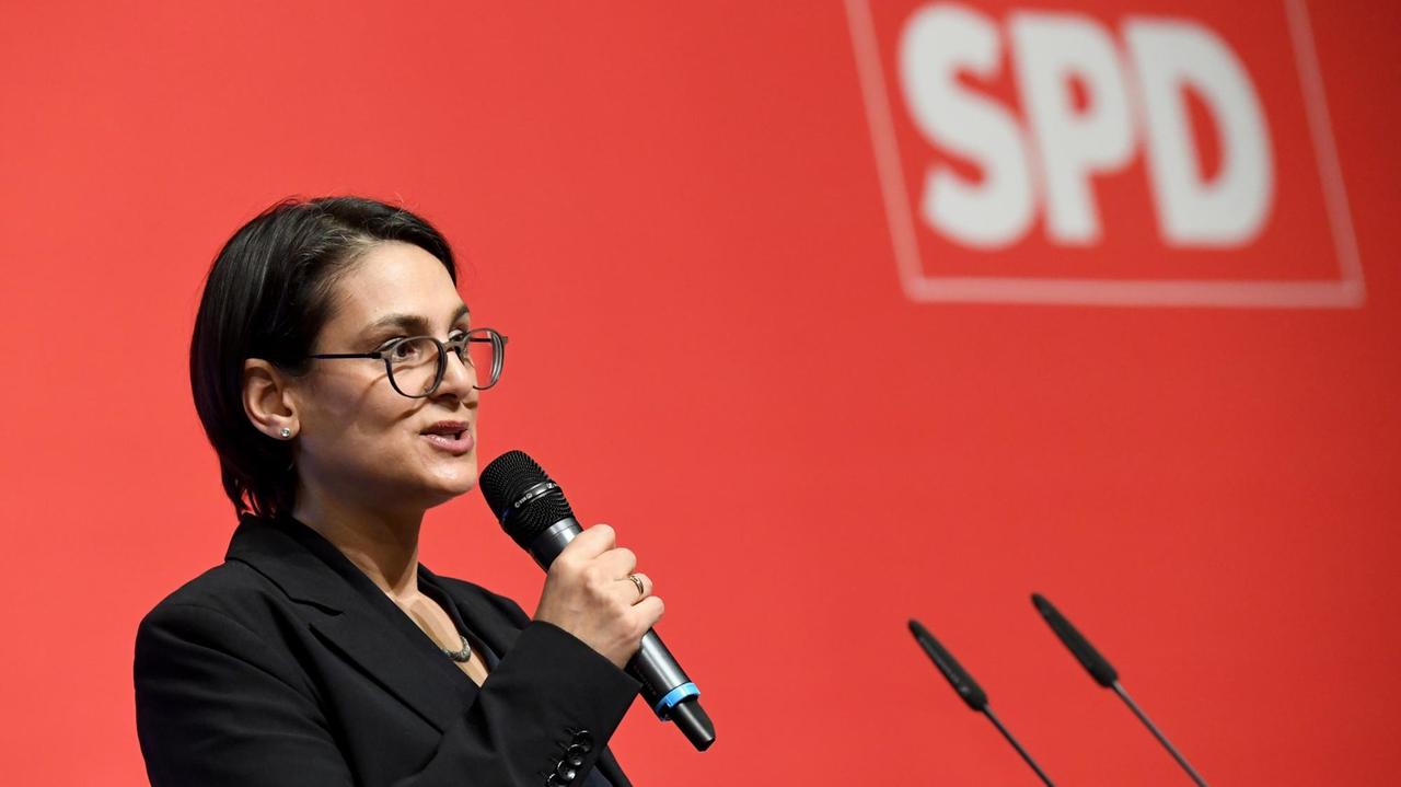 Die neue SPD-Landesvorsitzende von Schleswig-Holstein, Serpil Midyatli. Die neue SPD-Landesvorsitzende von Schleswig-Holstein, Serpil Midyatli.