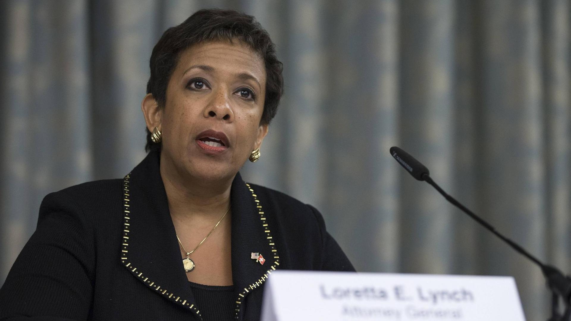 Die frühere US-Justizministerin Loretta Lynch Die frühere US-Justizministerin Loretta Lynch