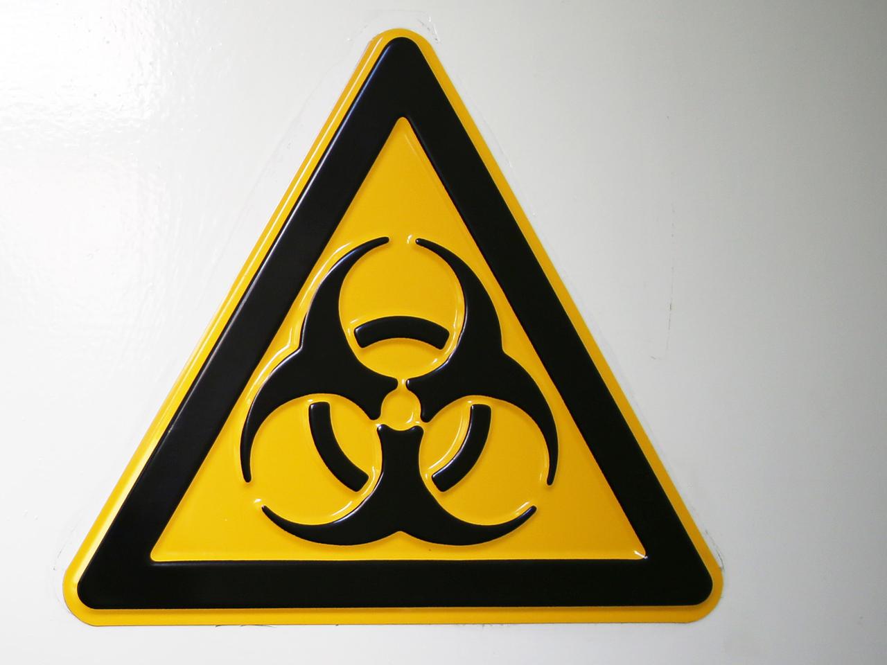 Warnschild für Biohazard Warnschild für Biohazard