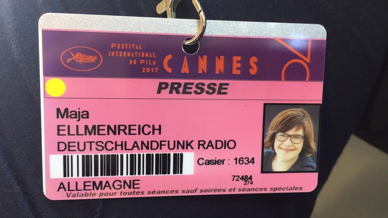 Sie ist dabei: Presseausweis der Kollegin Maja Ellmenreich für die Festfestspiele in Cannes 2017. Sie ist dabei: Presseausweis der Kollegin Maja Ellmenreich für die Festfestspiele in Cannes 2017.