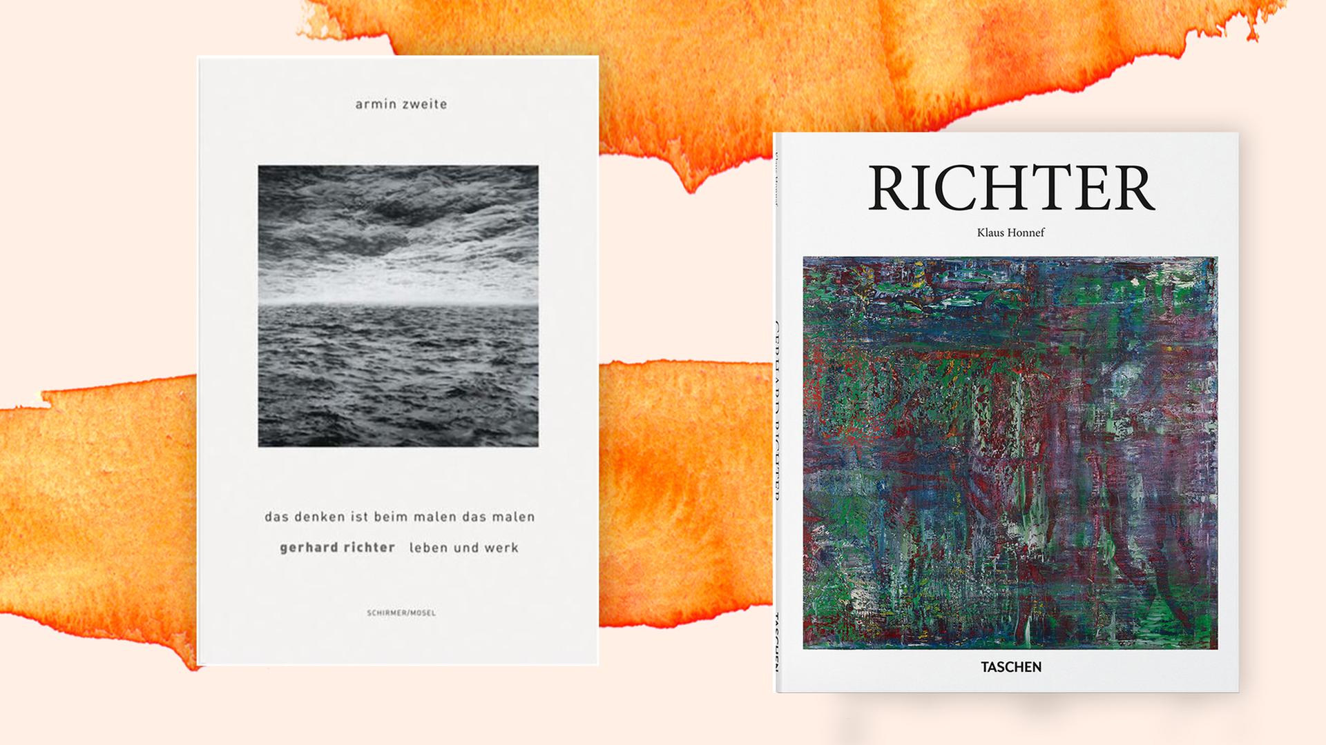 Cover der beiden Bücher über Gerhard Richter. Cover der beiden Bücher über Gerhard Richter.