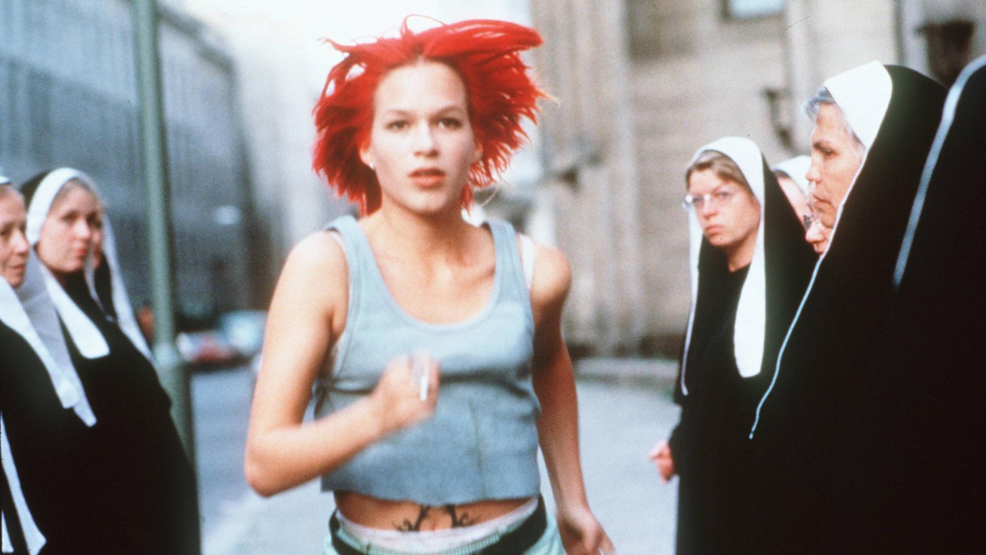 Schauspielerin Franka Potente in dem Film "Lola rennt" Schauspielerin Franka Potente in dem Film "Lola rennt"