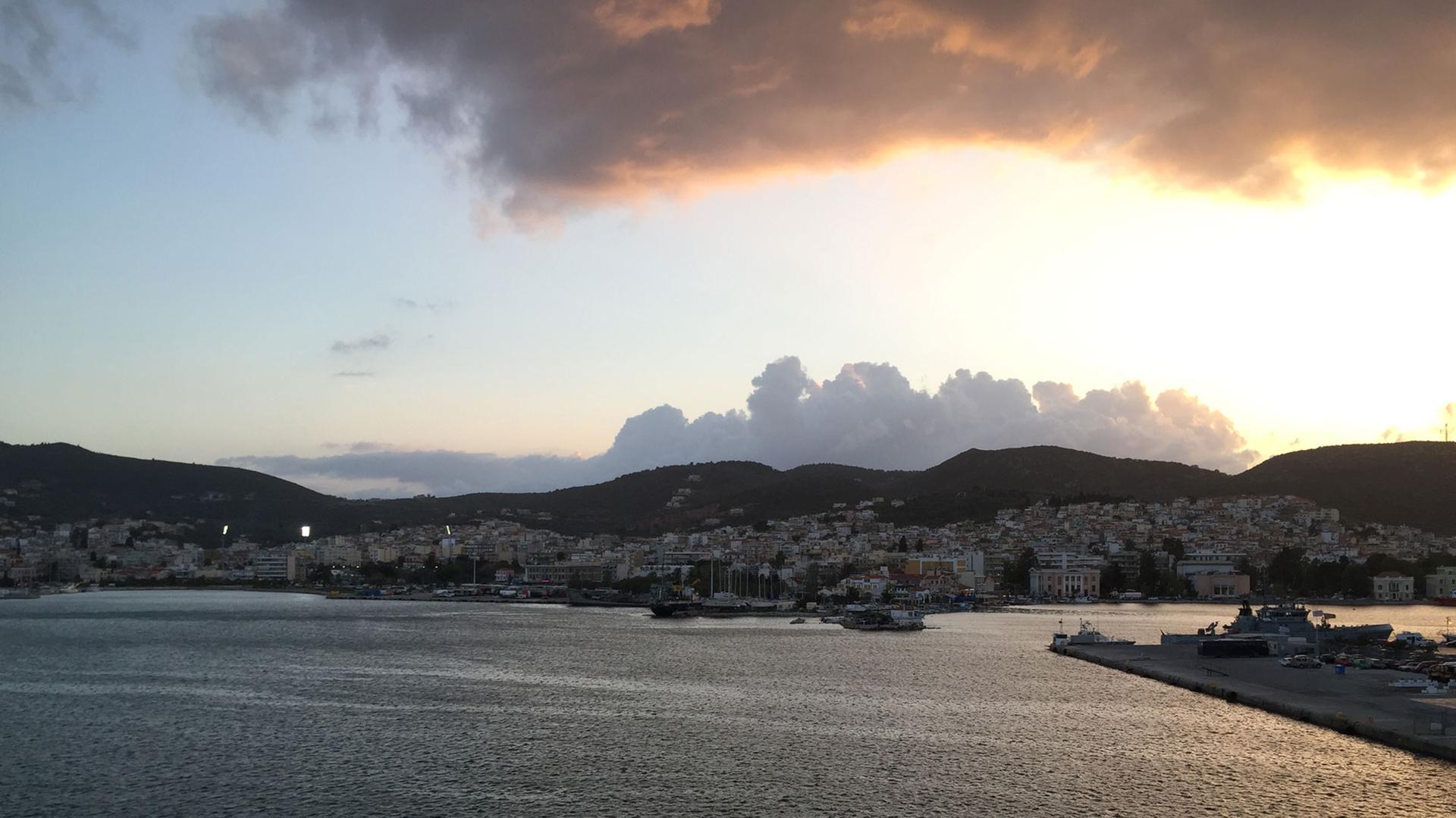 Der Hafen von Mytilini auf Lesbos. Der Hafen von Mytilini auf Lesbos.