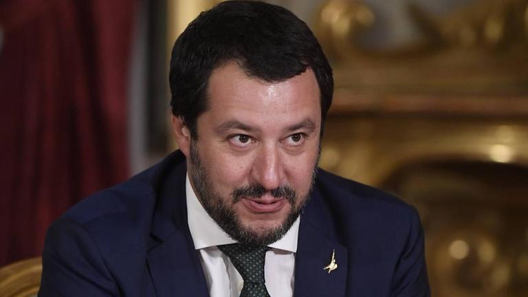 Salvini bei der Vereidigung der neuen Regierung Anfang Juni Salvini bei der Vereidigung der neuen Regierung Anfang Juni