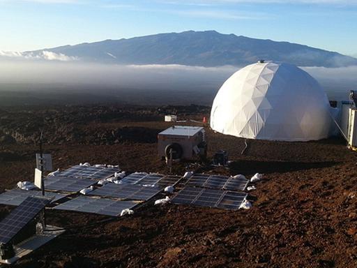 Simulierte Marsstation auf Hawaii, das Projekt "Hawaii Space Exploration Analog and Simulation" (HI-SEAS) wird von der Weltraumagentur Nasa und der Universität Hawaii betrieben