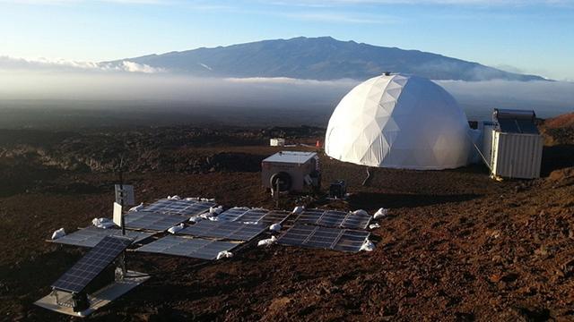 Simulierte Marsstation auf Hawaii, das Projekt "Hawaii Space Exploration Analog and Simulation" (HI-SEAS) wird von der Weltraumagentur Nasa und der Universität Hawaii betrieben