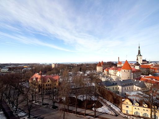 Luftaufnahme der estnischen Hauptstadt Tallinn