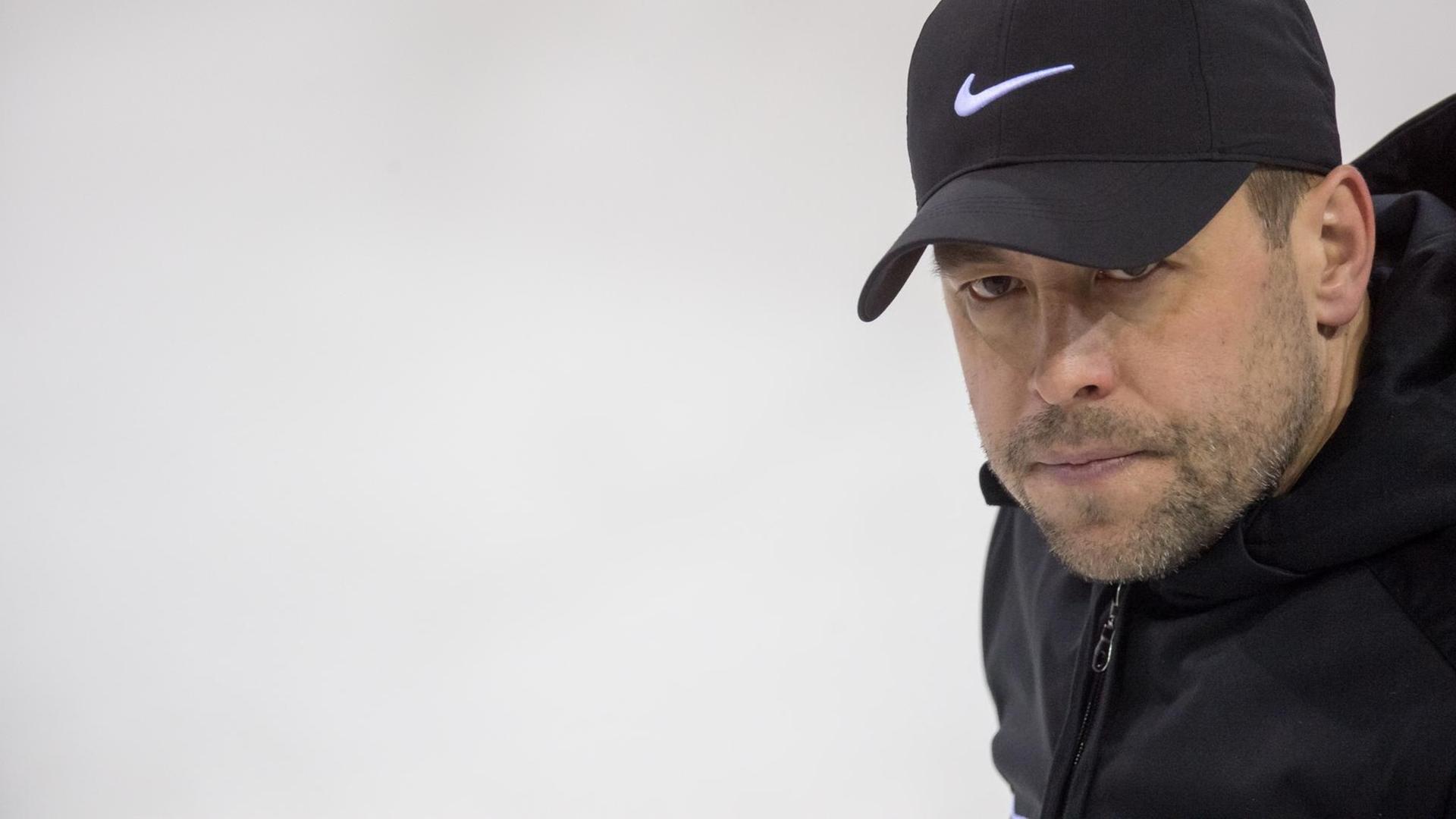 Marco Sturm bei den Olympischen Winterspielen 2018 in Pyeongchang. Marco Sturm bei den Olympischen Winterspielen 2018 in Pyeongchang.