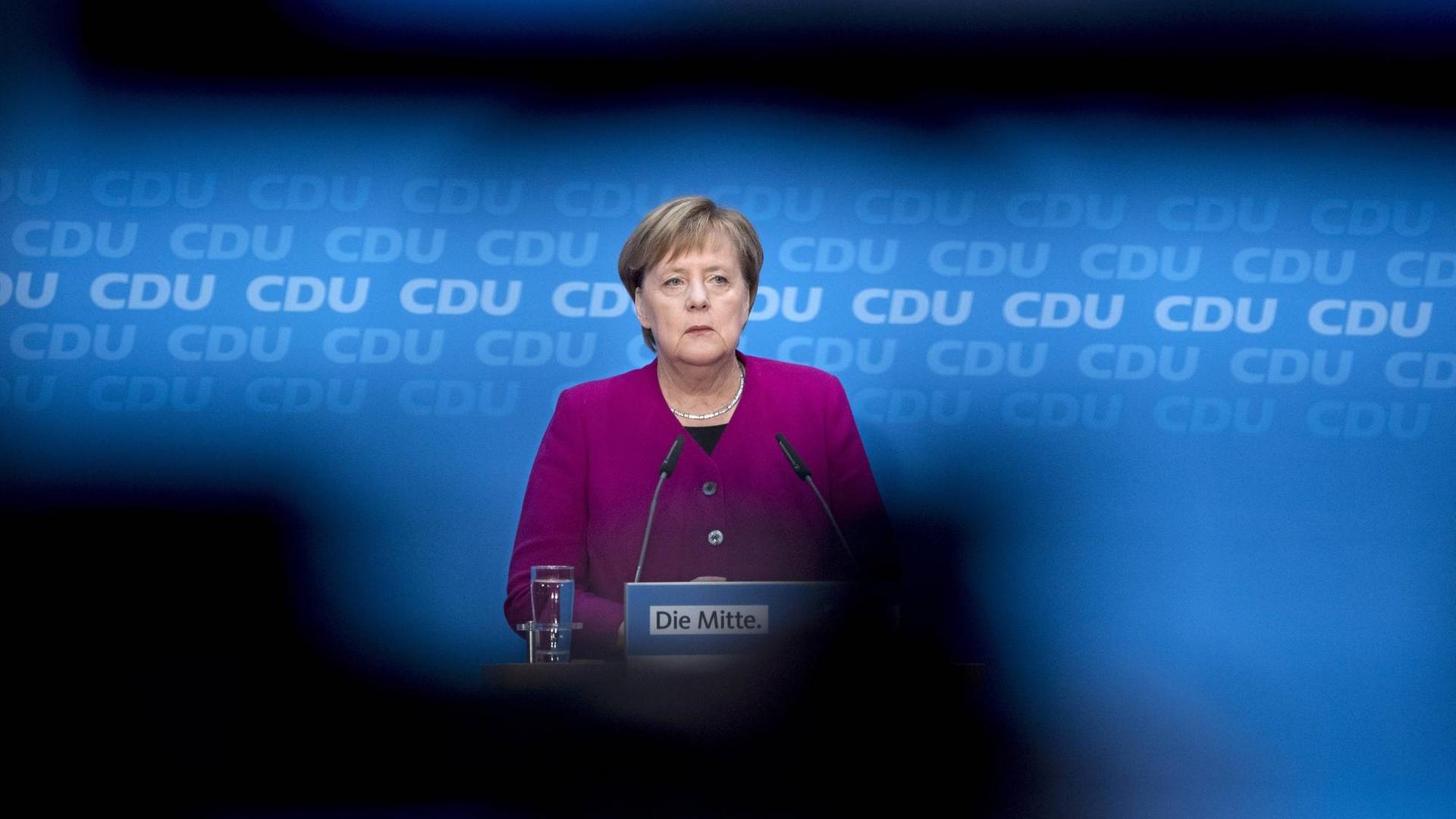 Angela Merkel auf ihrerPressekonferenz am 29. Oktober 2018. Angela Merkel auf ihrerPressekonferenz am 29. Oktober 2018.