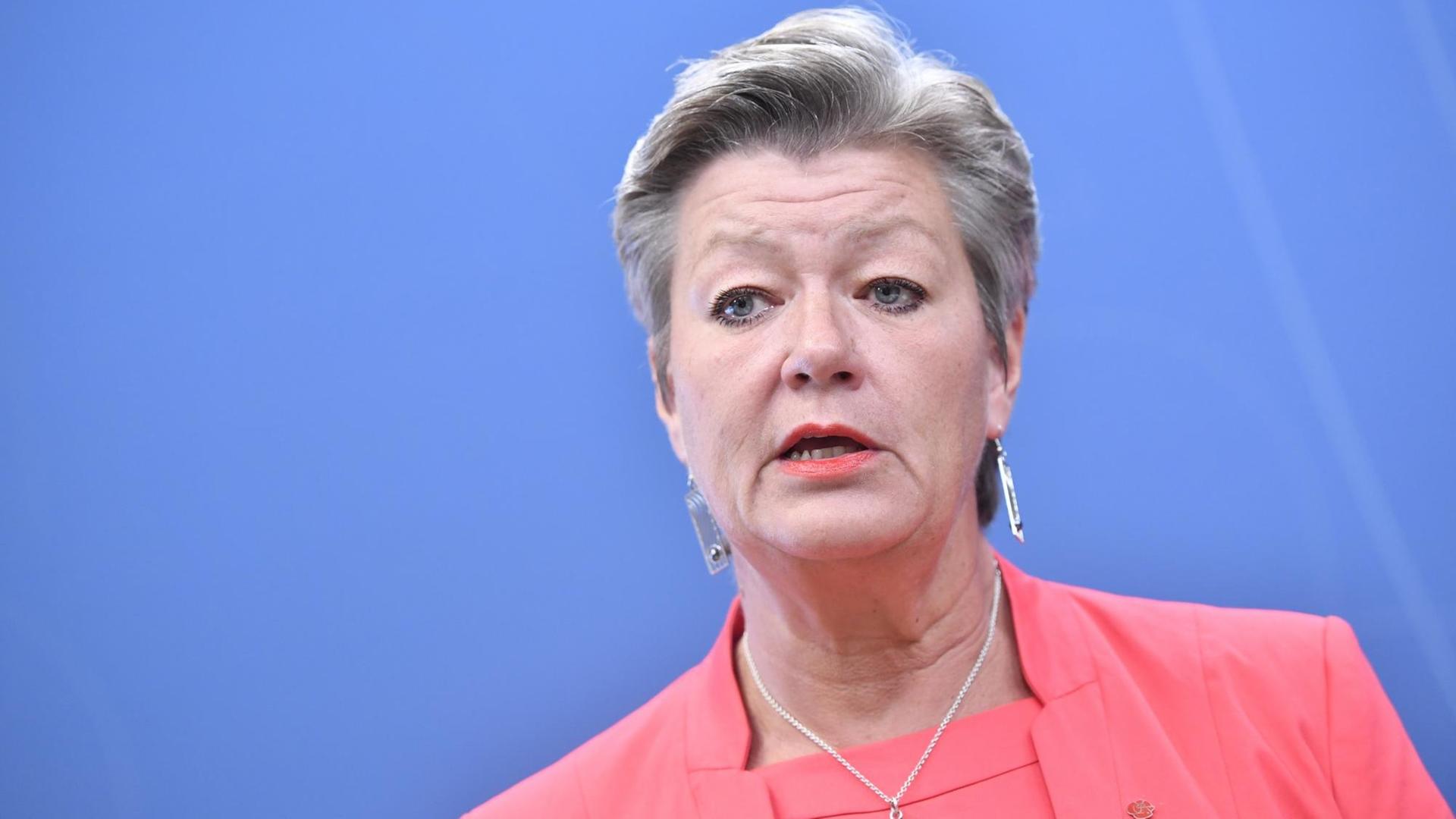 Die EU-Kommissarin für Innere Angelegenheiten, Ylva Johansson Die EU-Kommissarin für Innere Angelegenheiten, Ylva Johansson