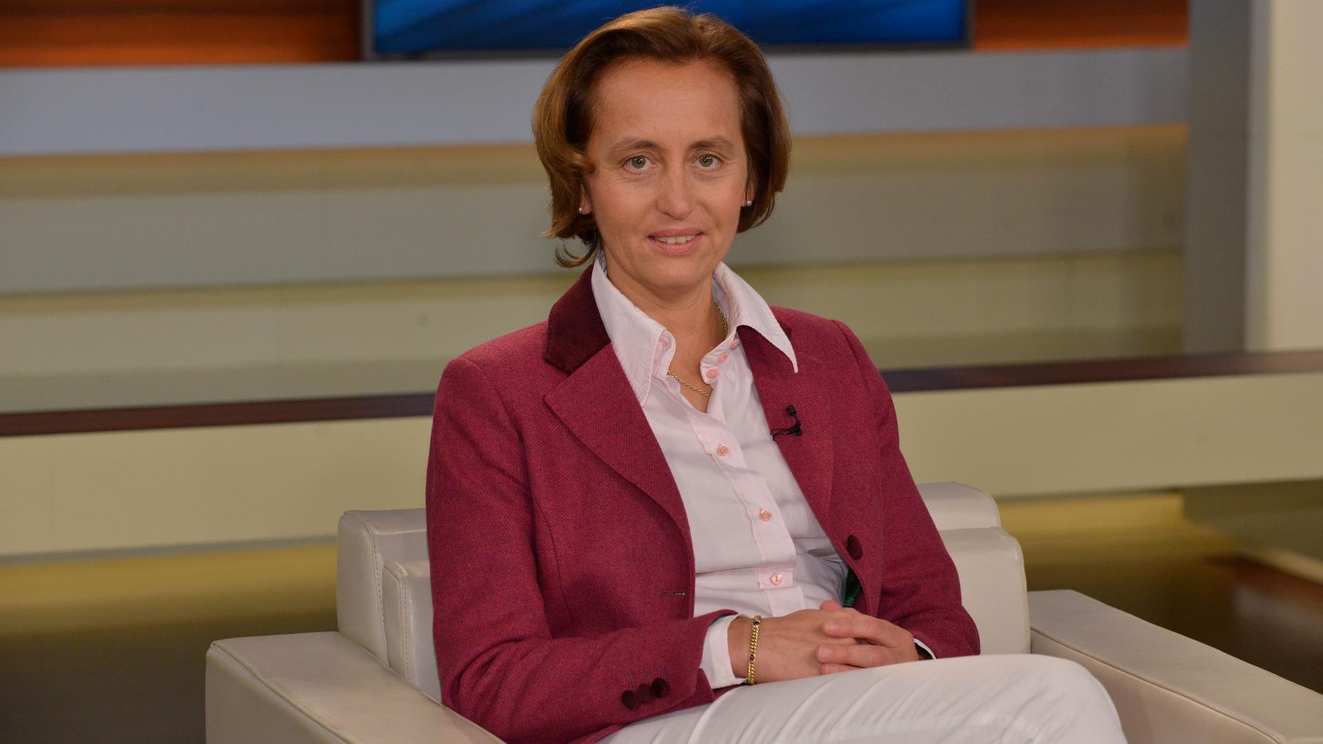Die stellvertretende AfD-Bundessprecherin Beatrix von Storch während der ARD-Talksendung "Anne Will"