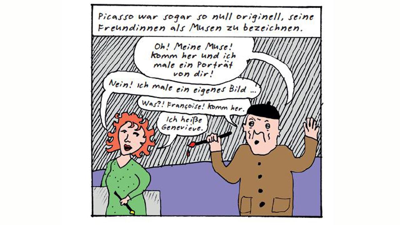 Liv Strömquist wirft in ihrem Comic "I'm every woman" einen kritischen Blcik auf Picasso und seine Frauen. Liv Strömquist wirft in ihrem Comic "I'm every woman" einen kritischen Blcik auf Picasso und seine Frauen.