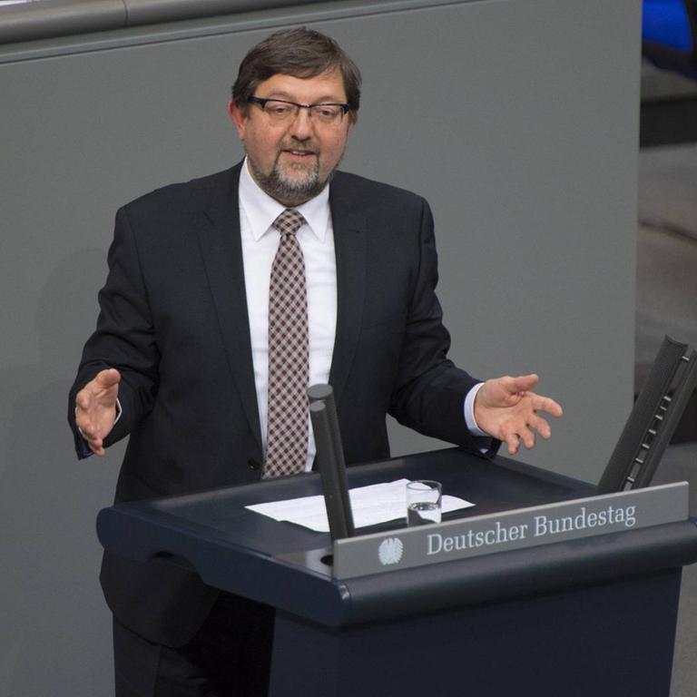 Andreas Lämmel (CDU) bei einer Rede im Deutschen Bundestag.