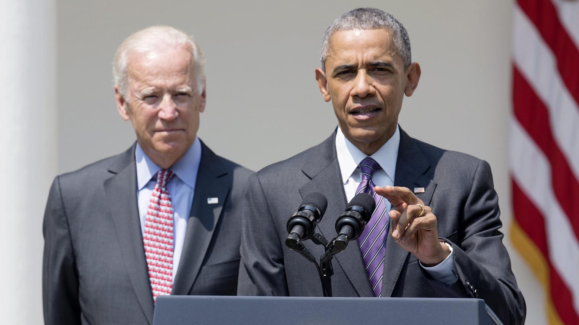 US-Präsident Barack Obama gibt im Rosengarten des Weißen Hauses eine Erklärung zur Kuba-Politik seines Landes ab. US-Präsident Barack Obama gibt im Rosengarten des Weißen Hauses eine Erklärung zur Kuba-Politik seines Landes ab.