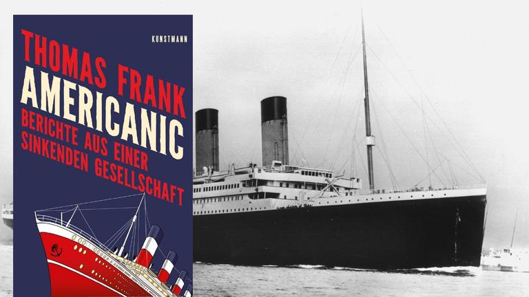 Cover "Americanic", Hintergrund: Undatiertes Bild des 1912 vor der kanadischen Küste gesunkenen Luxusdampfers "Titantic" Cover "Americanic", Hintergrund: Undatiertes Bild des 1912 vor der kanadischen Küste gesunkenen Luxusdampfers "Titantic"