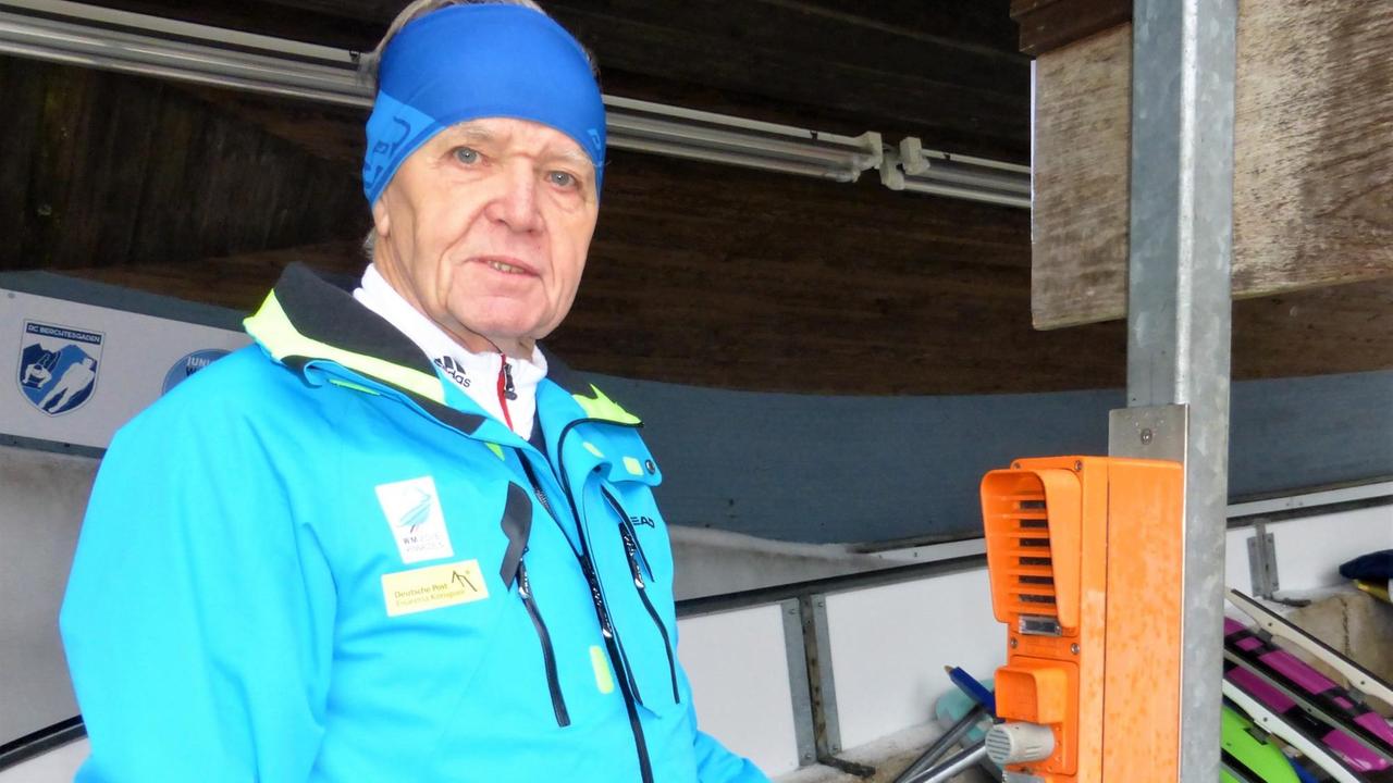 Der ehemalige deutsche Rennrodler Hans Plenk Der ehemalige deutsche Rennrodler Hans Plenk