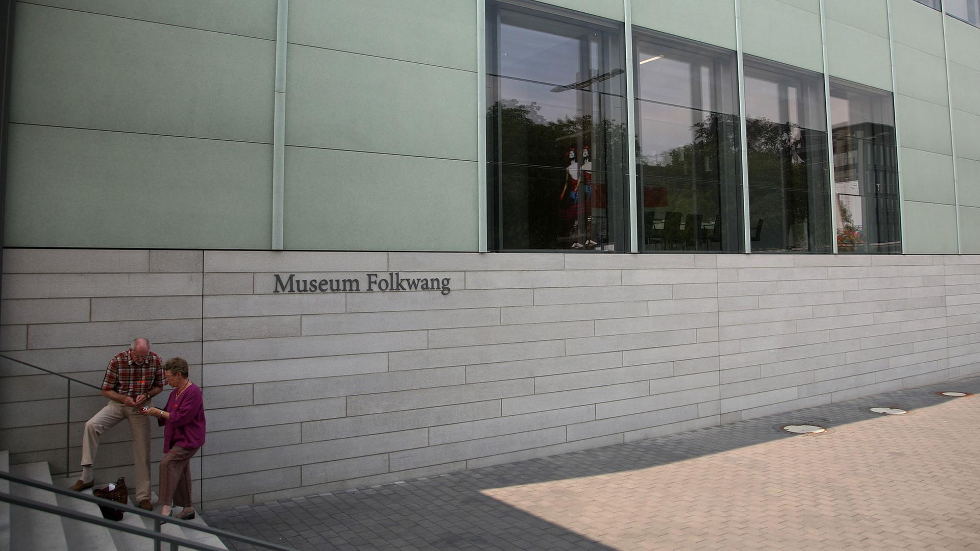 Aussenansicht des Museum Folkwang in Essen. Wie andere Häuser gewährt es freien Eintritt in die ständige Sammlung