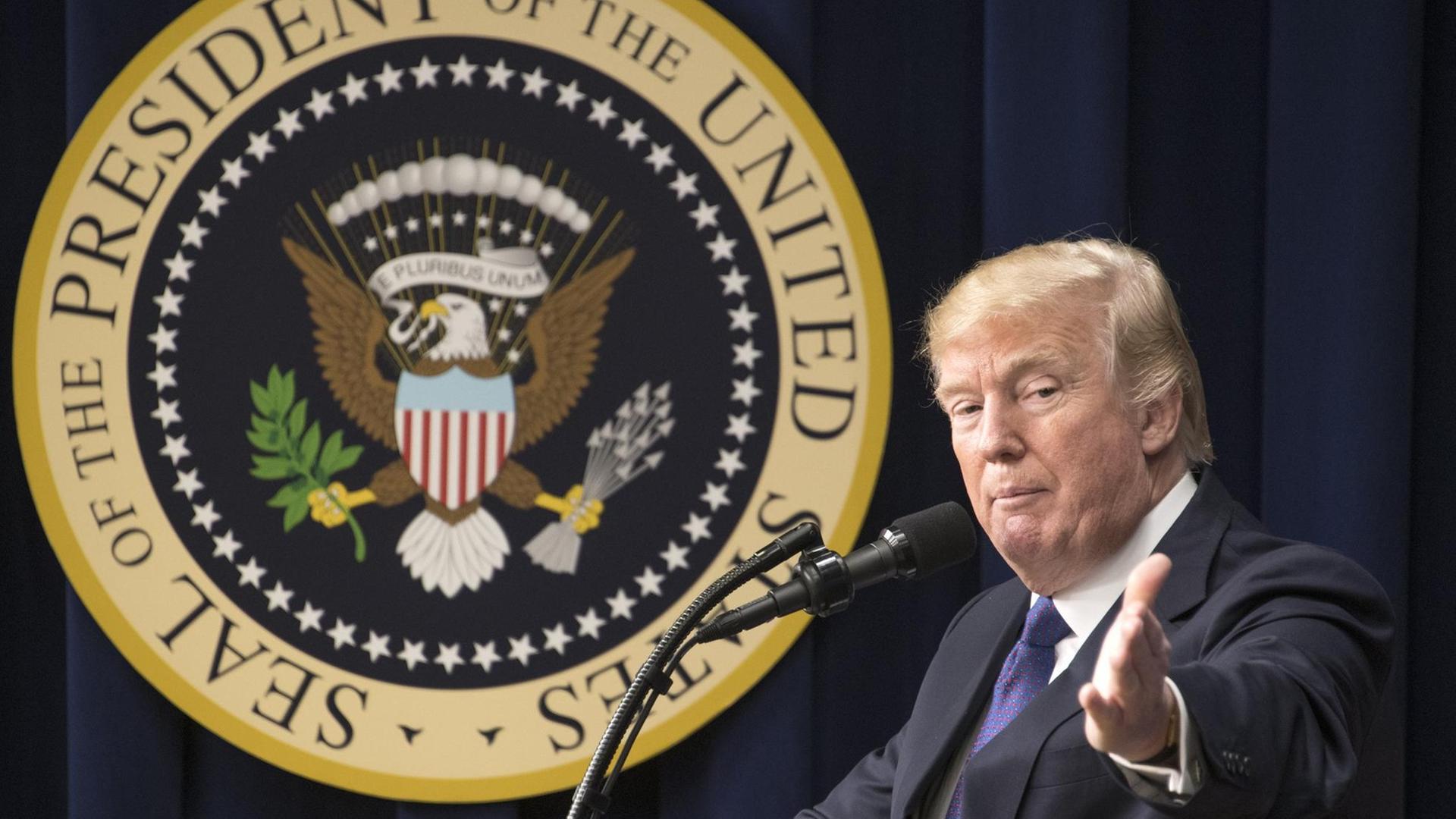 United States President Donald J. Trump makes remarks at a set of panel discussions titled "Conversations with the Women of America" at the White House in Washington, DC on Tuesday, January 16, 2018. United States President Donald J. Trump makes remarks at a set of panel discussions titled "Conversations with the Women of America" at the White House in Washington, DC on Tuesday, January 16, 2018.