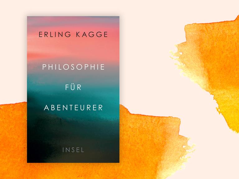 Das Buchcover "Philosophie für Abenteurer" von Erling Kagge vor einem grafischen Hintergrund