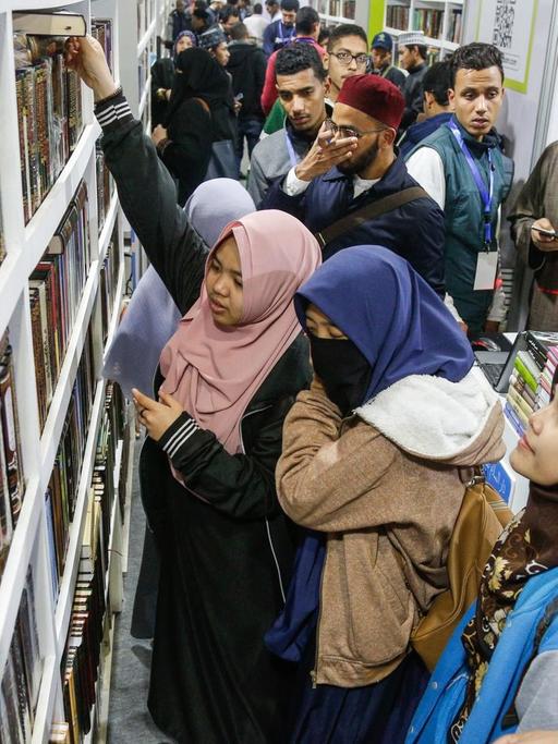 Das Foto zeigt die Buchmesse in Kairo im Januar 2019.