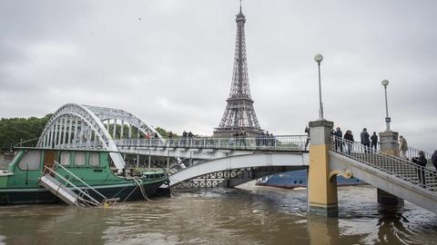 Hochwasser der Seine in Paris