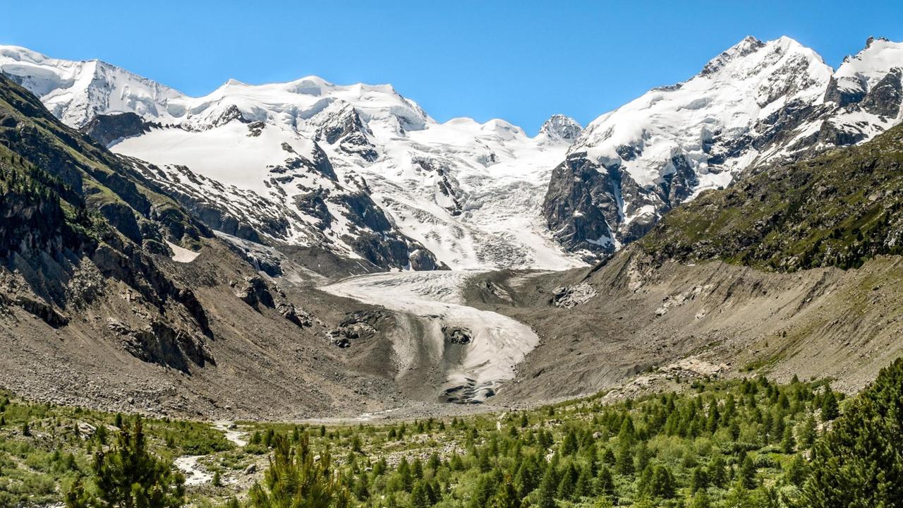 Aussicht auf den Morteratschgletscher Aussicht auf den Morteratschgletscher