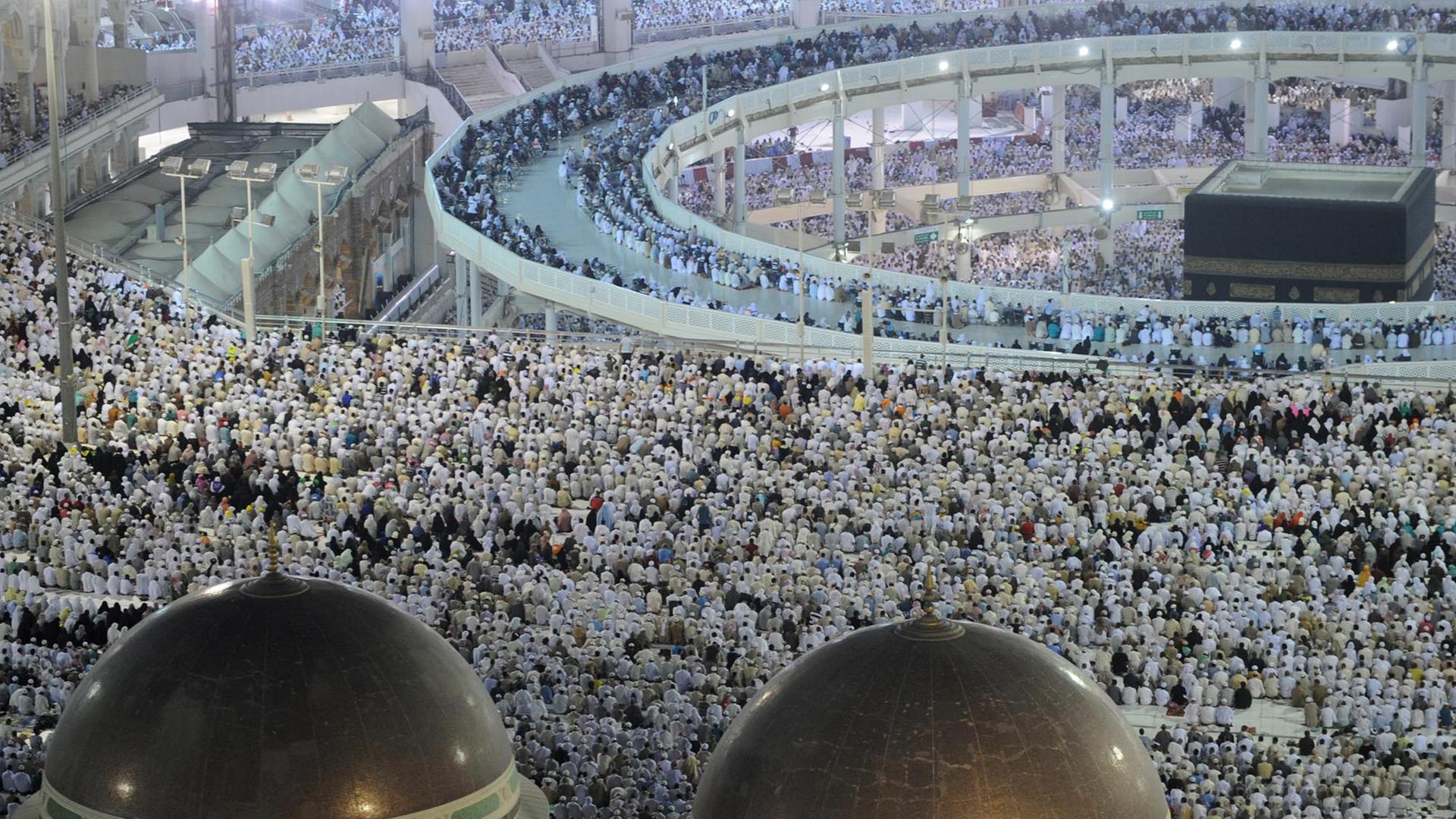 Pilger während der Hadsch 2013 in Mekka .