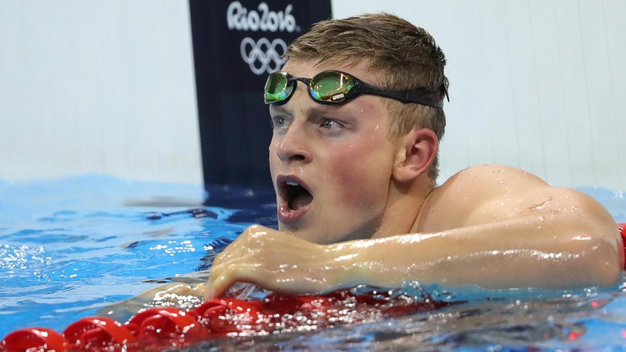 Der britische Schwimm-Weltmeister Adam Peaty in Rio Der britische Schwimm-Weltmeister Adam Peaty in Rio
