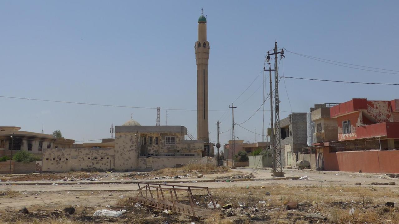 Eine Moschee in Ostmossul Eine Moschee in Ostmossul
