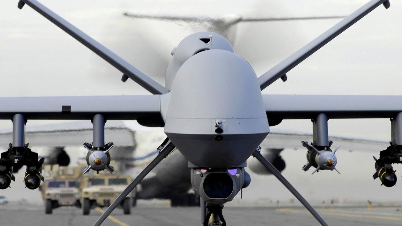 Eine US-Kampfdrohne vom Typ MQ-9A Reaper Eine US-Kampfdrohne vom Typ MQ-9A Reaper