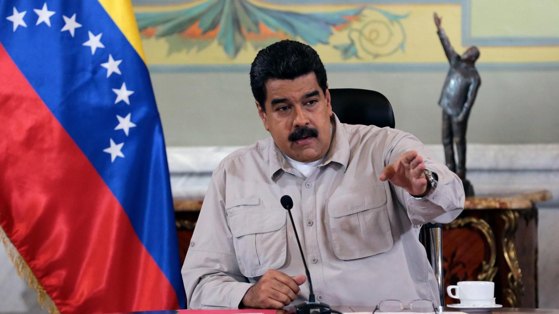 Venezuelas Präsident Nicolás Maduro Venezuelas Präsident Nicolás Maduro