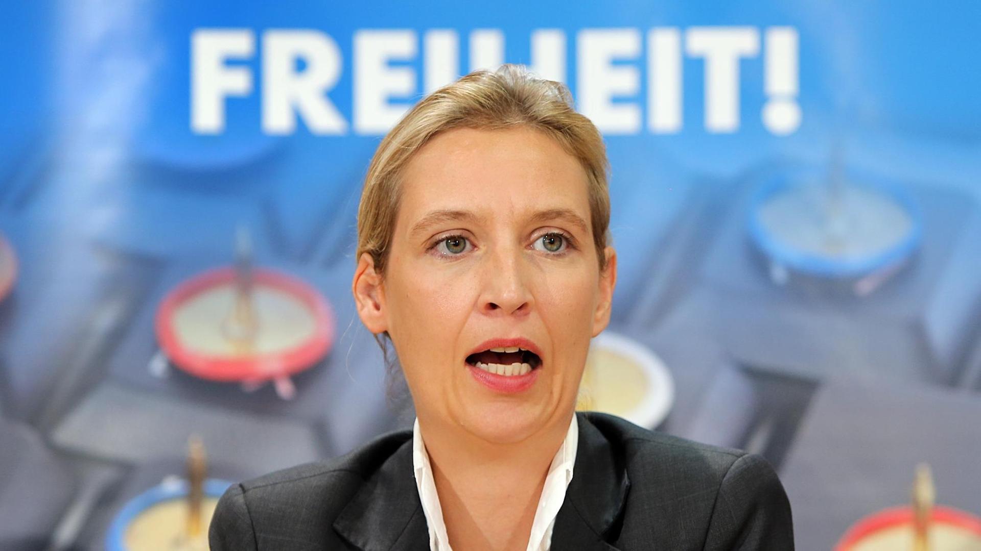 Die Spitzenkandidatin der AfD für die Bundestagswahl, Alice Weidel Die Spitzenkandidatin der AfD für die Bundestagswahl, Alice Weidel