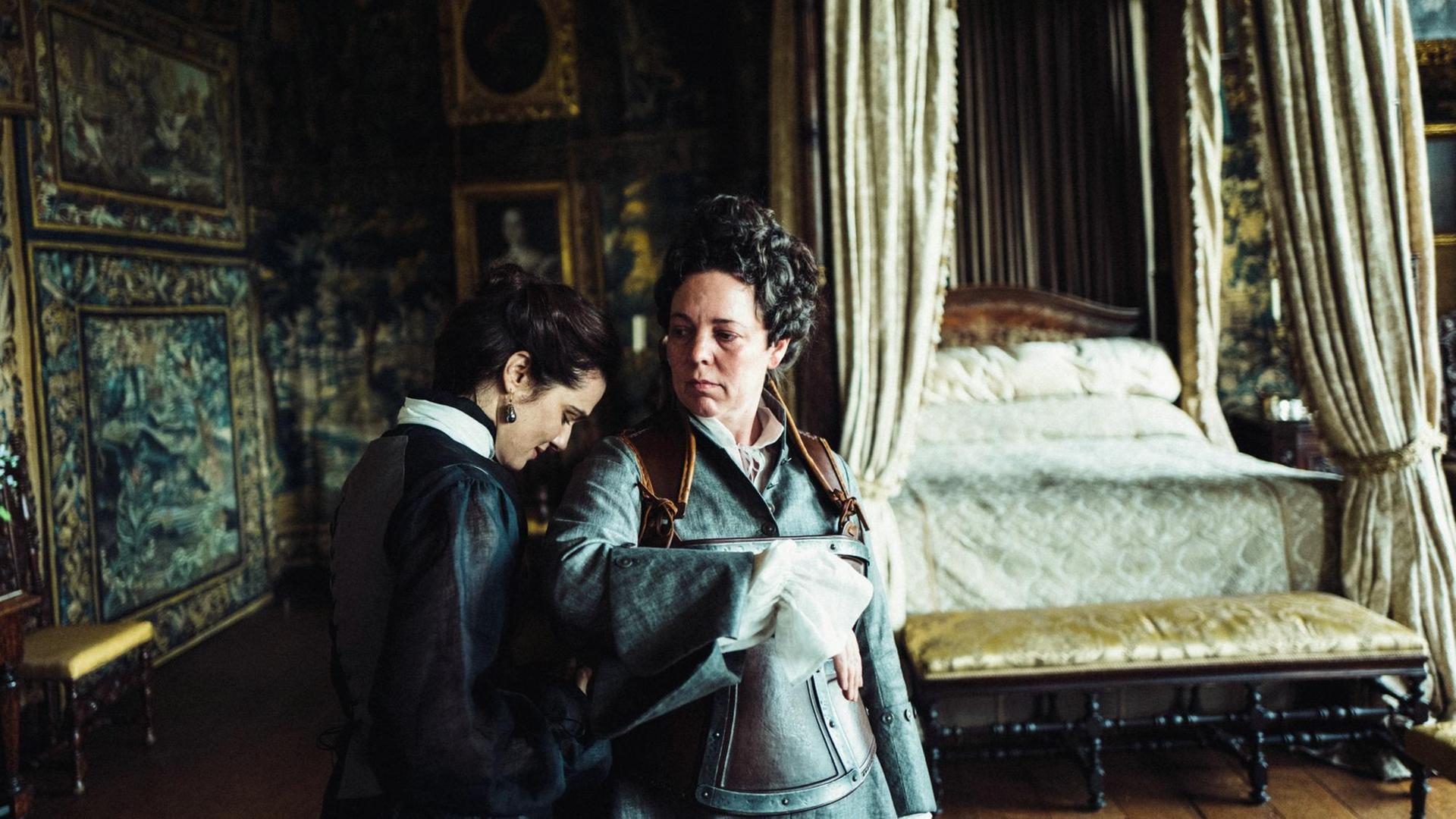 Eine Szene aus dem Film "The Favourite". Eine Szene aus dem Film "The Favourite".
