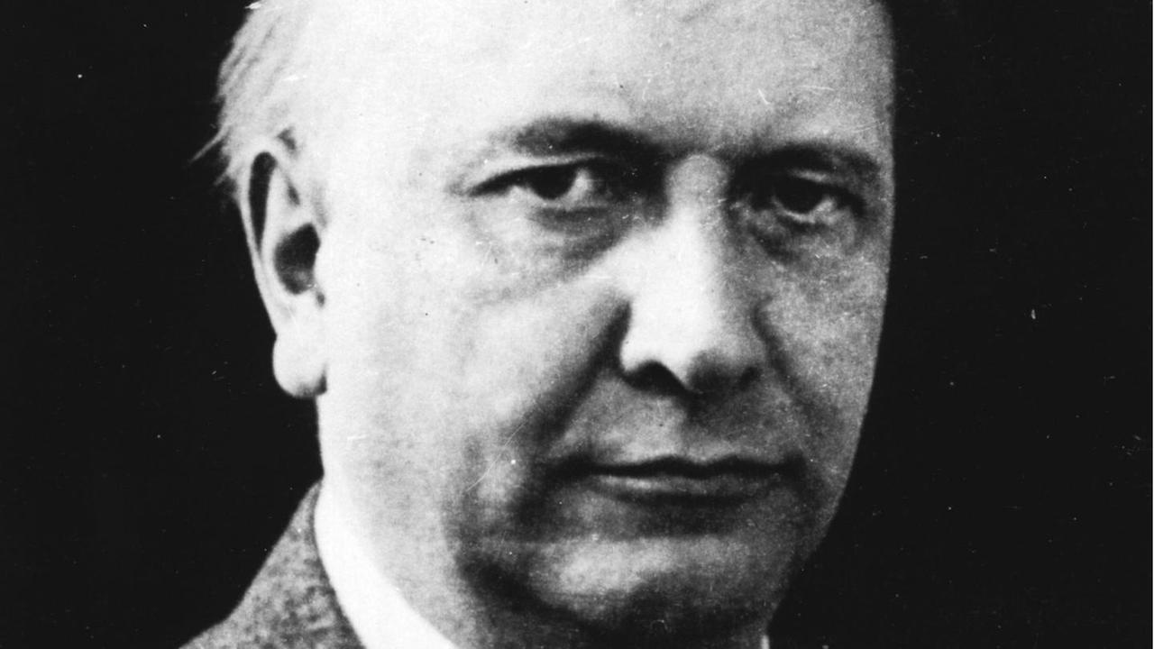 Schwarz-weißes Portrait von Karl Jaspers Schwarz-weißes Portrait von Karl Jaspers