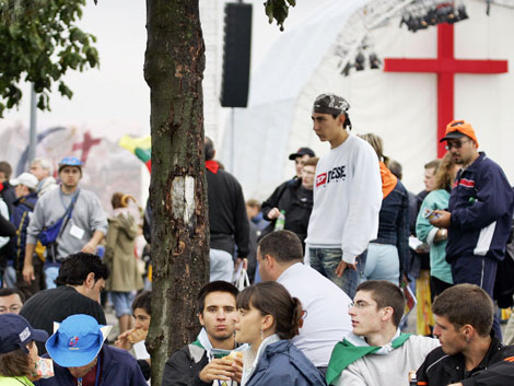 Junge Gläubige beim Katholikentag in Mannheim Junge Gläubige beim Katholikentag in Mannheim
