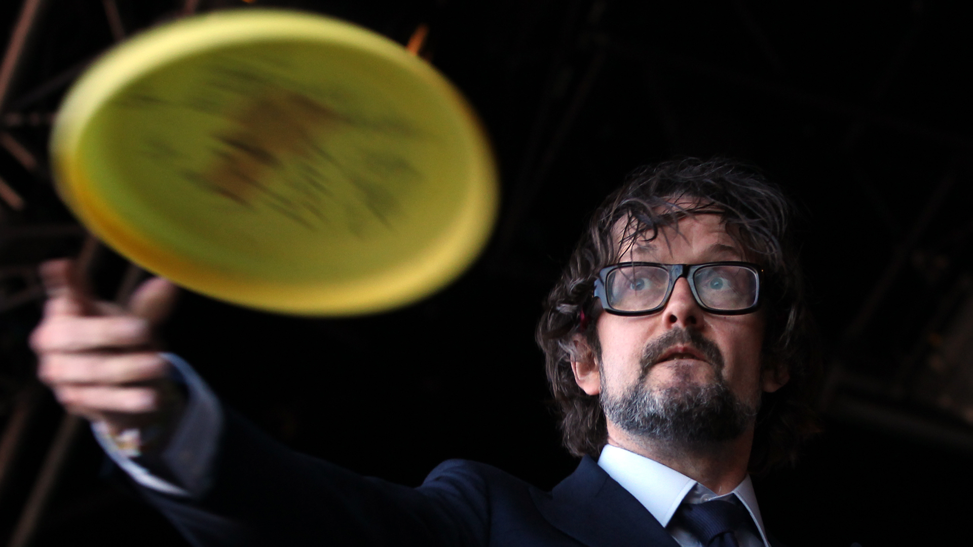 Jarvis Cocker, Sänger der Band Pulp, beim Glastonbury Festival 2011 Jarvis Cocker, Sänger der Band Pulp, beim Glastonbury Festival 2011