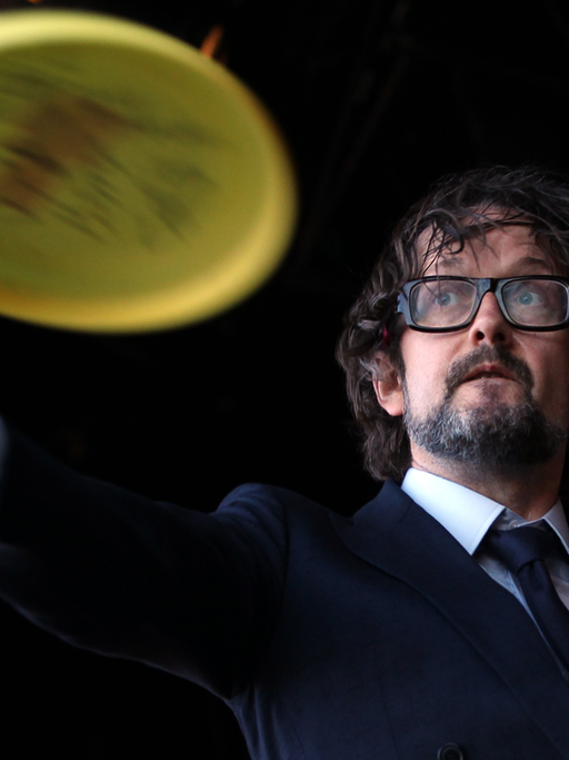 Jarvis Cocker, Sänger der Band Pulp, beim Glastonbury Festival 2011